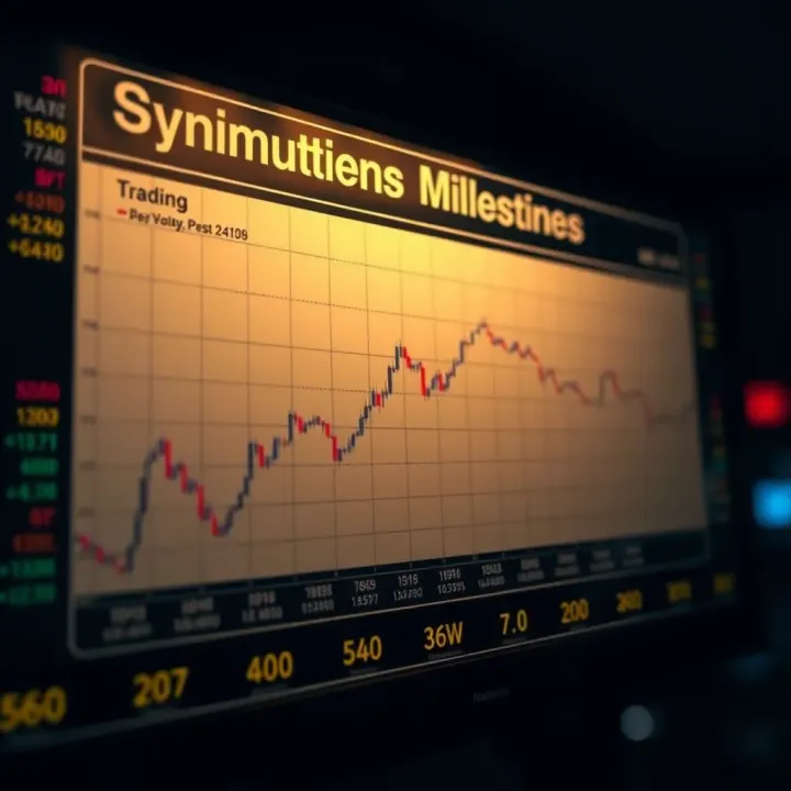 Chart displaying key milestones and achievements in trading career