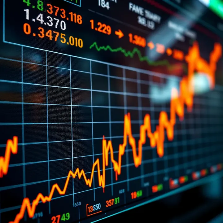 Graph showing upward stock market trends symbolizing successful trading strategies