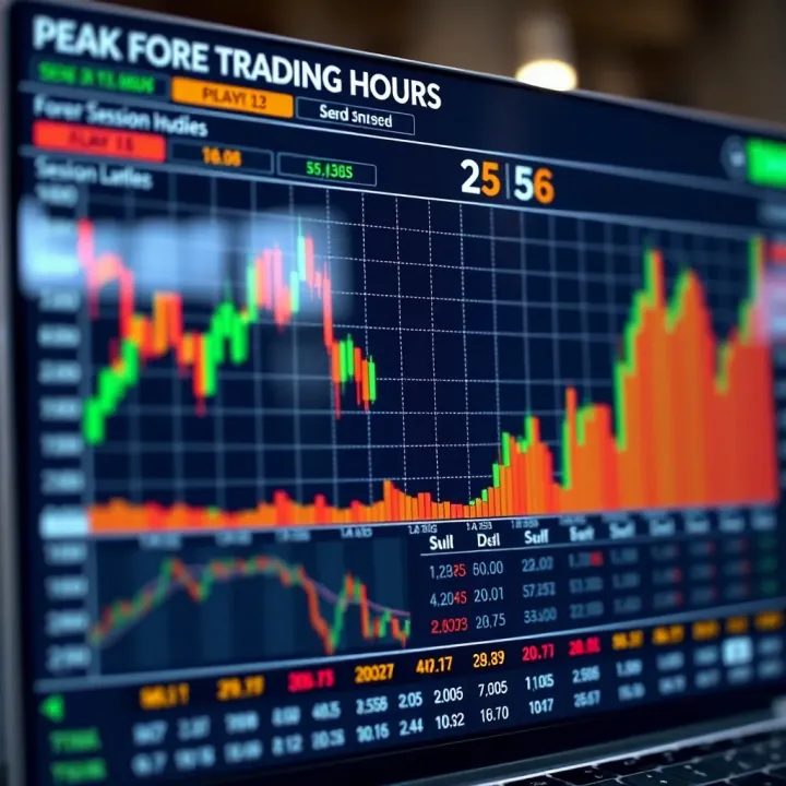 Chart showing peak forex trading hours and session overlaps relevant to Indian traders