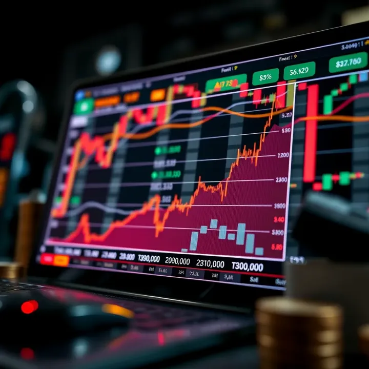 Graph showing growth of trading capital in funded account competitions