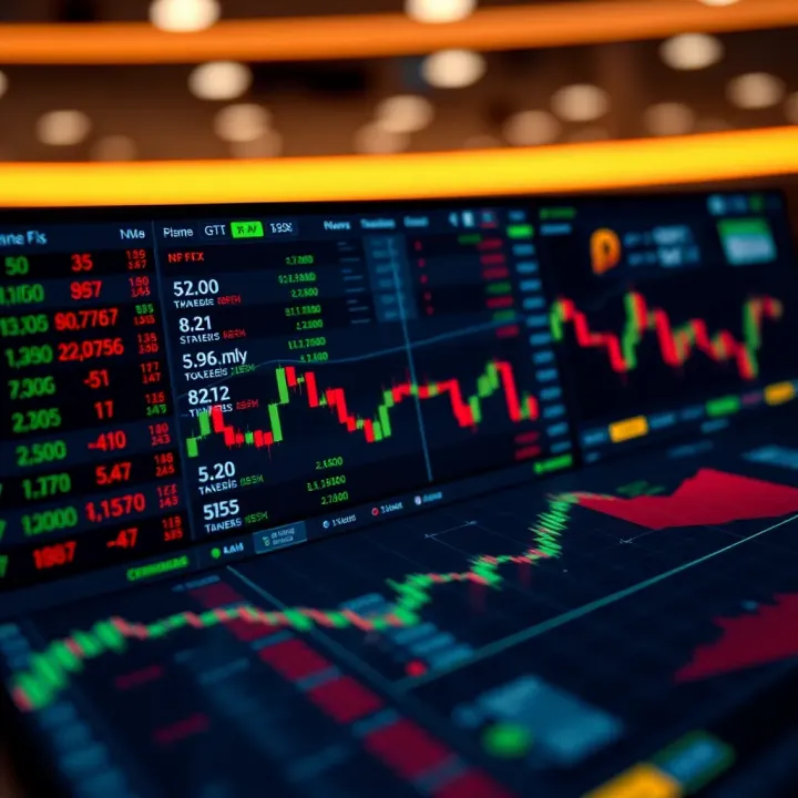 Overview of a foreign exchange platform interface showing currency pairs and trading options