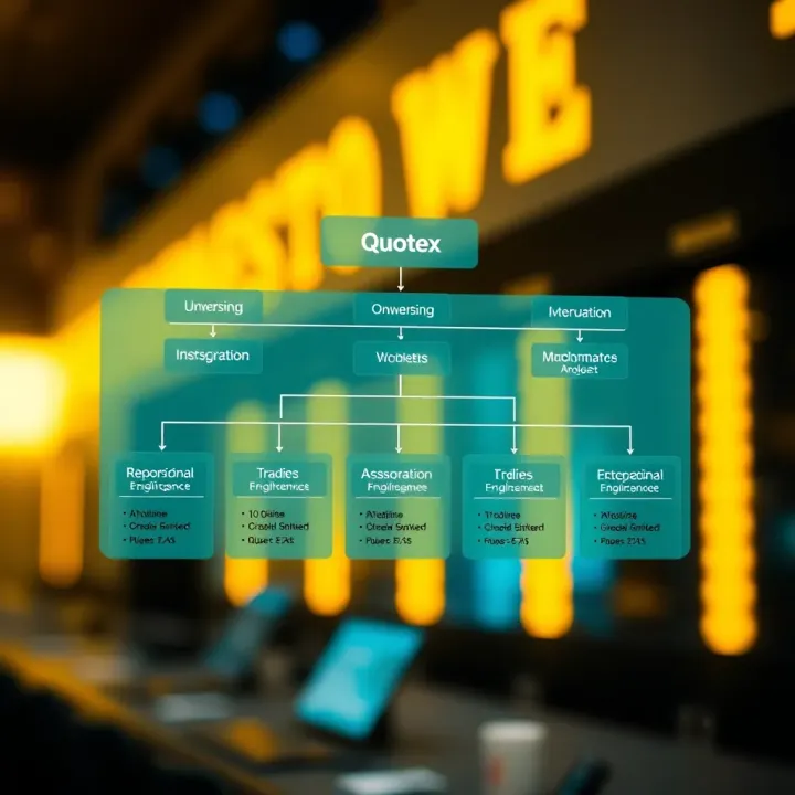 Diagram showing the organizational structure and ownership details of a financial trading platform