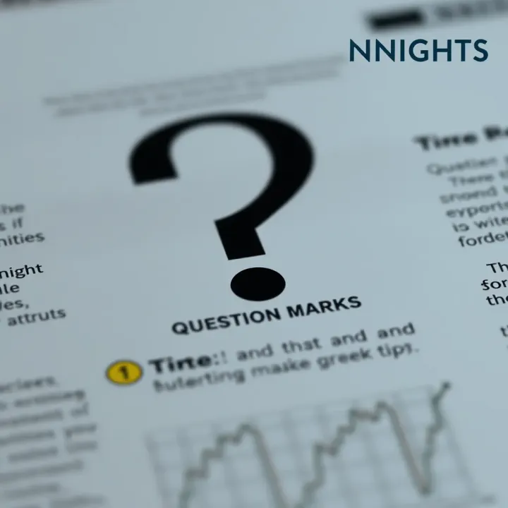Illustration showing a question mark symbol highlighting its role in clarifying meaning in written text