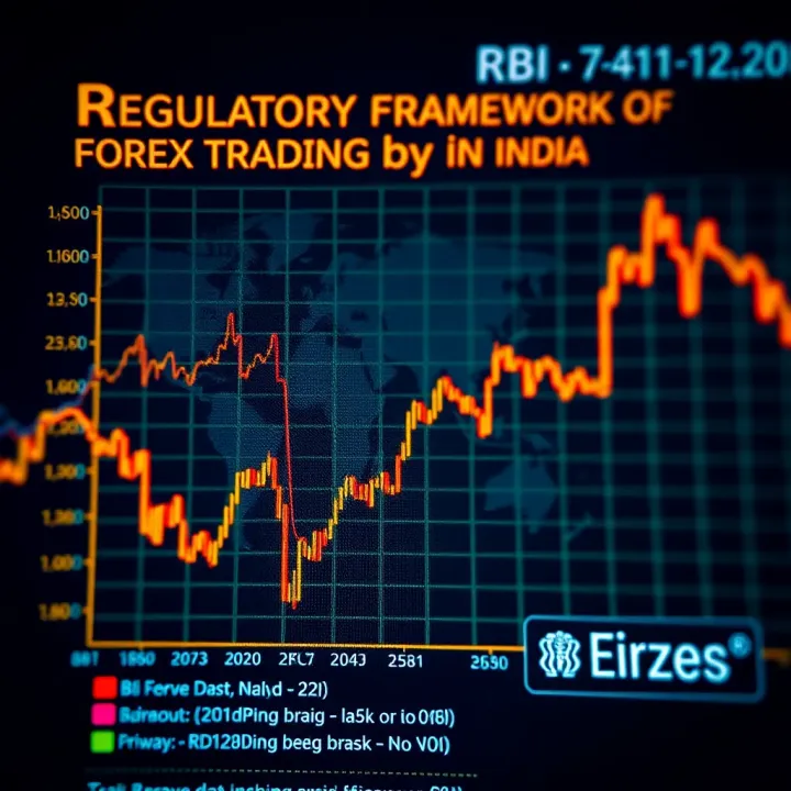 Graph showing the regulatory framework of forex trading by the Reserve Bank of India