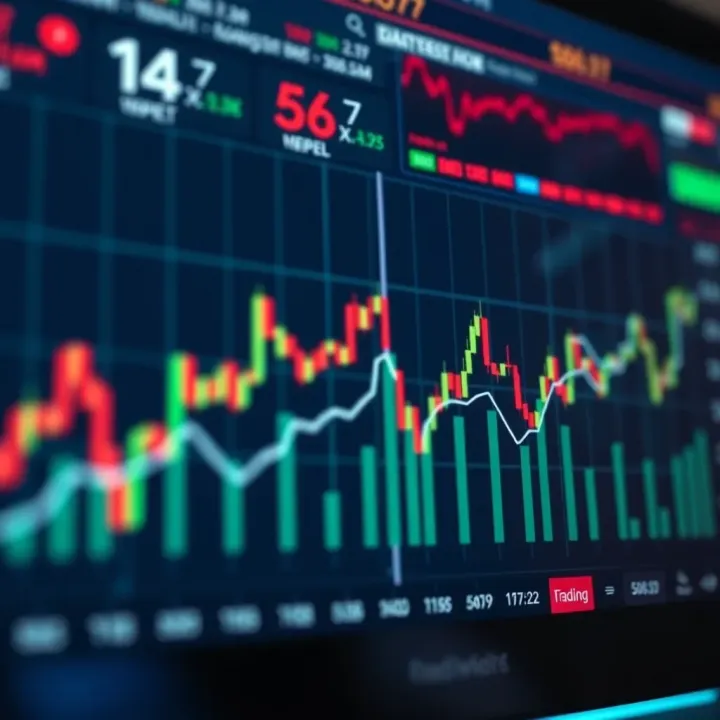 Graphical representation of trend patterns and insights in business data